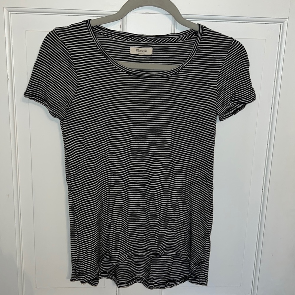 Madewell XXS black and white striped tee